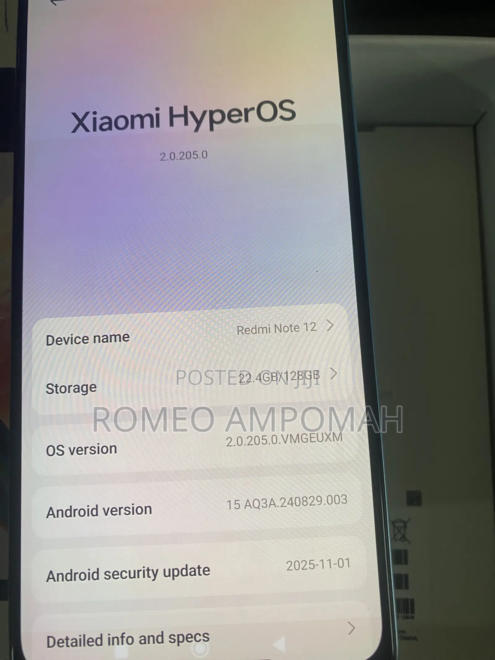 Xiaomi Redmi 12 5G 128 GB Red