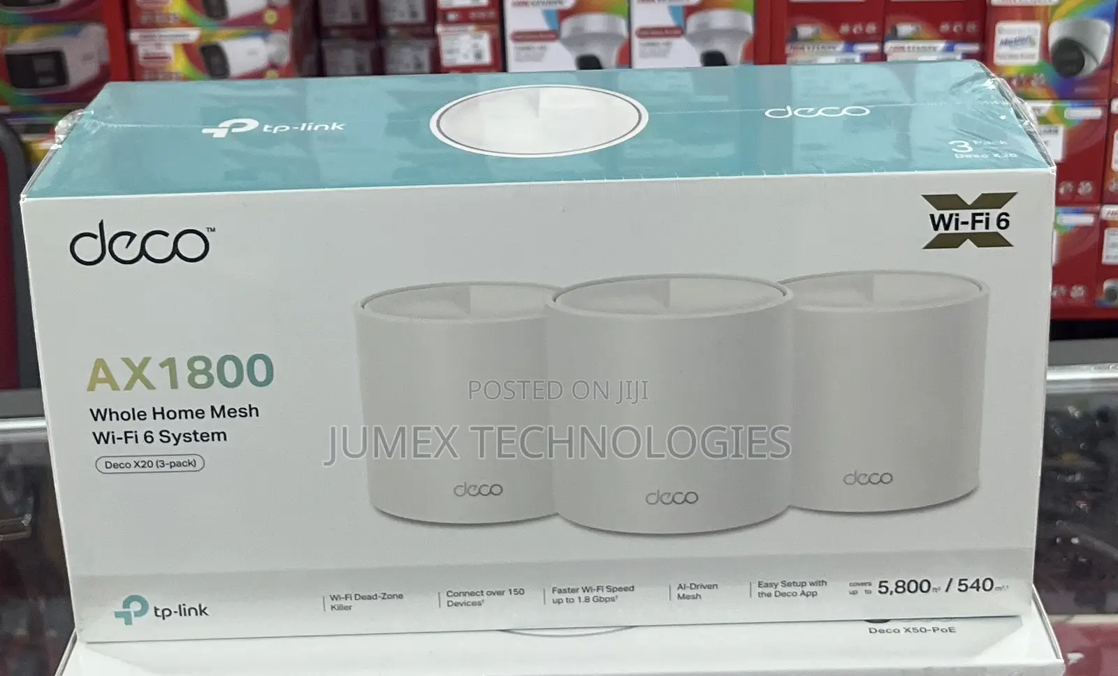 Deco X20 (3Pack) Ax1800 Whole Home Mesh Wi-Fi 6 System