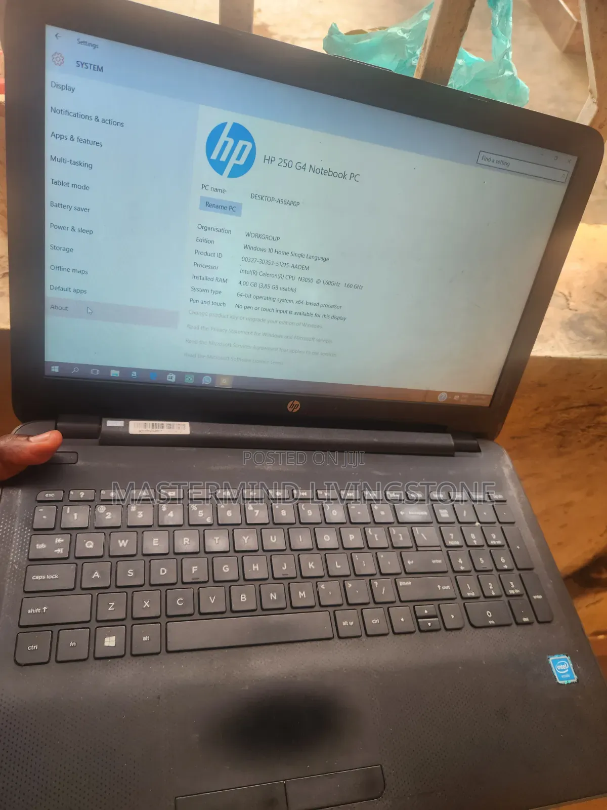 Laptop HP 15 256GB Intel HDD+SSD 640GB