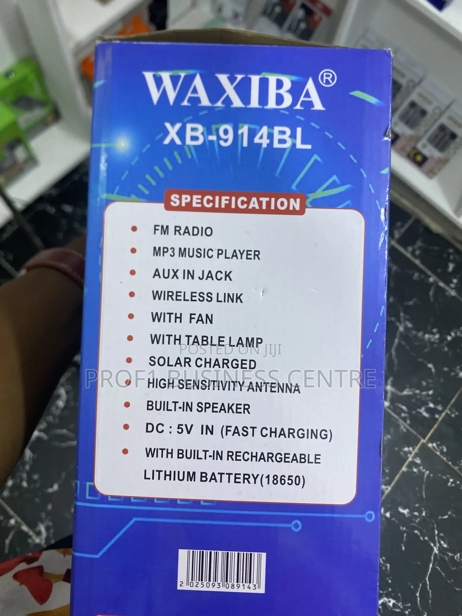 WAXIBA Rechargeable Fan