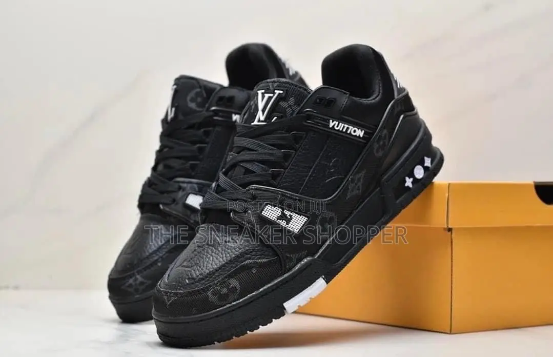 Louis Vuitton LV Trainer Sneaker Black Monogram
