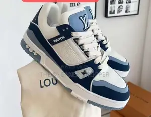 Louis Vuitton LV Trainer "White Navy Light Blue"