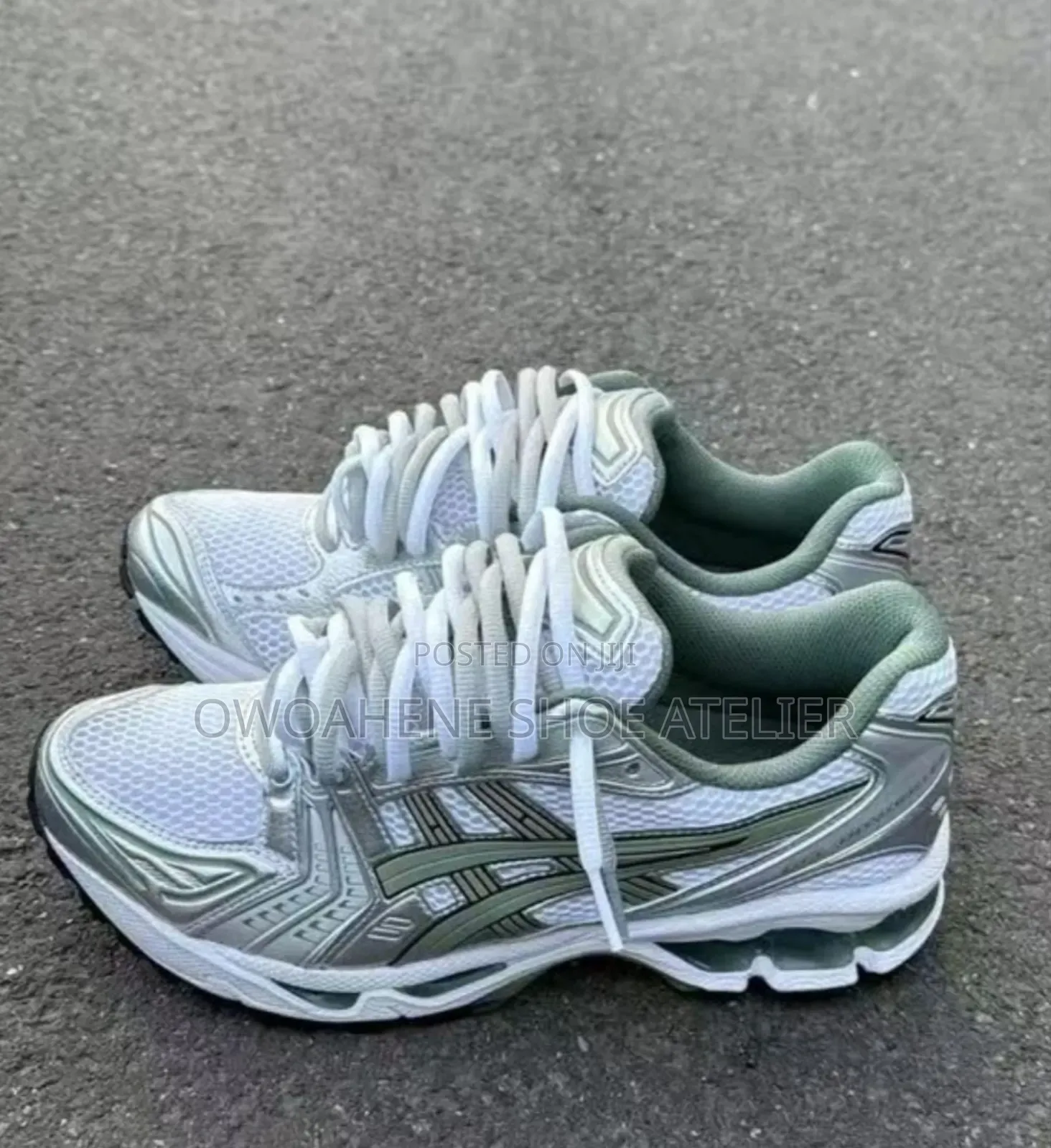ASICS GEL-Kayano 14 in White/Slate Grey Sneakers