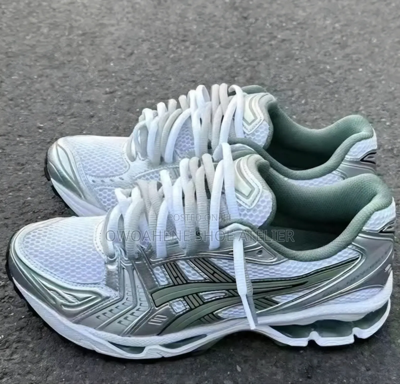 ASICS GEL-Kayano 14 in White/Slate Grey Sneakers
