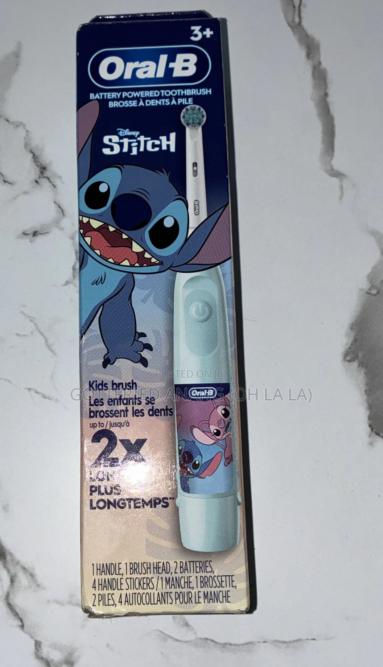 Oral-B Kids Toothbrush, STITCH Electric Battery Powered for Ages 3+,