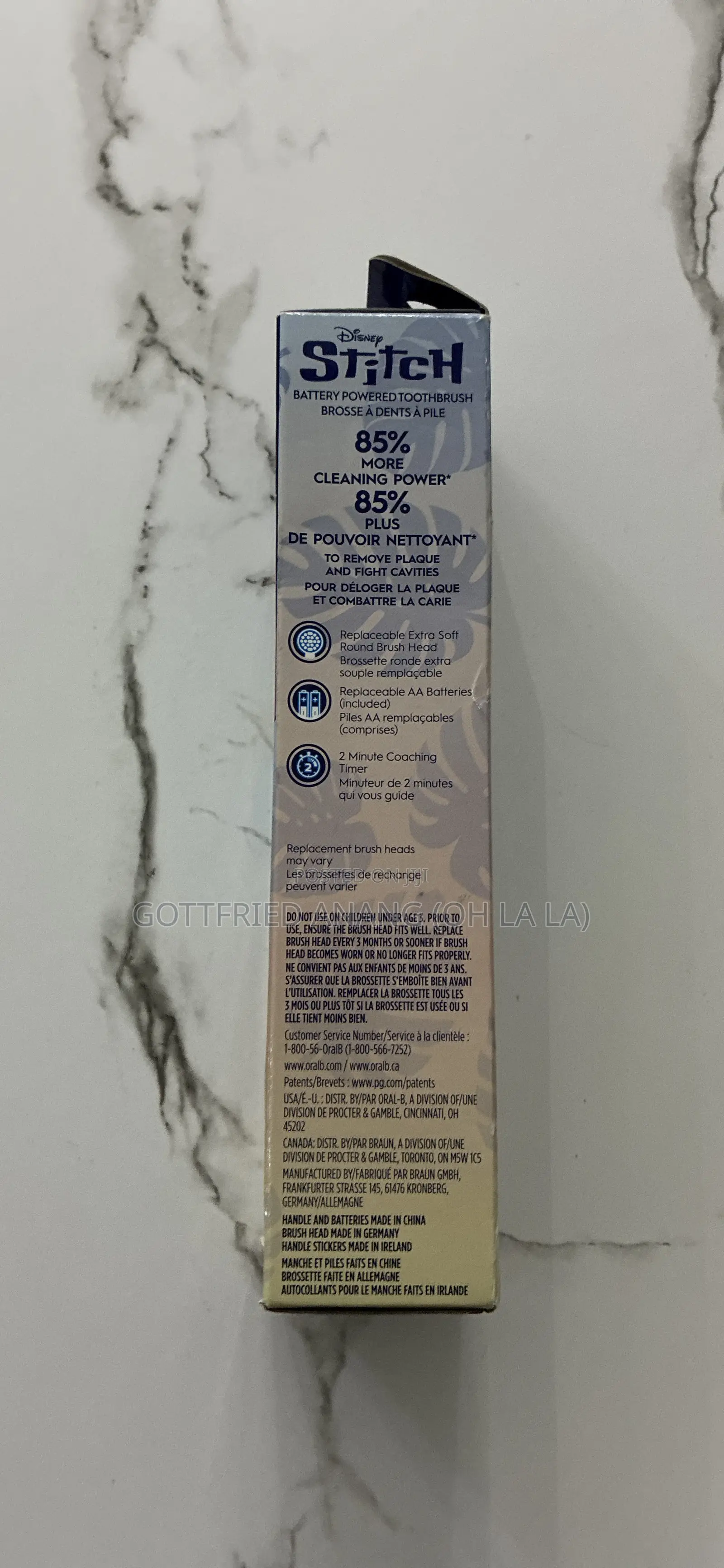 Oral-B Kids Toothbrush, STITCH Electric Battery Powered for Ages 3+,