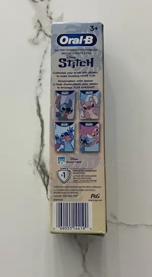 Oral-B Kids Toothbrush, STITCH Electric Battery Powered for Ages 3+,