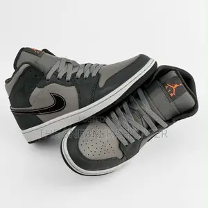 Air Jordan 1 Mid "Anthracite / Grey / Orange