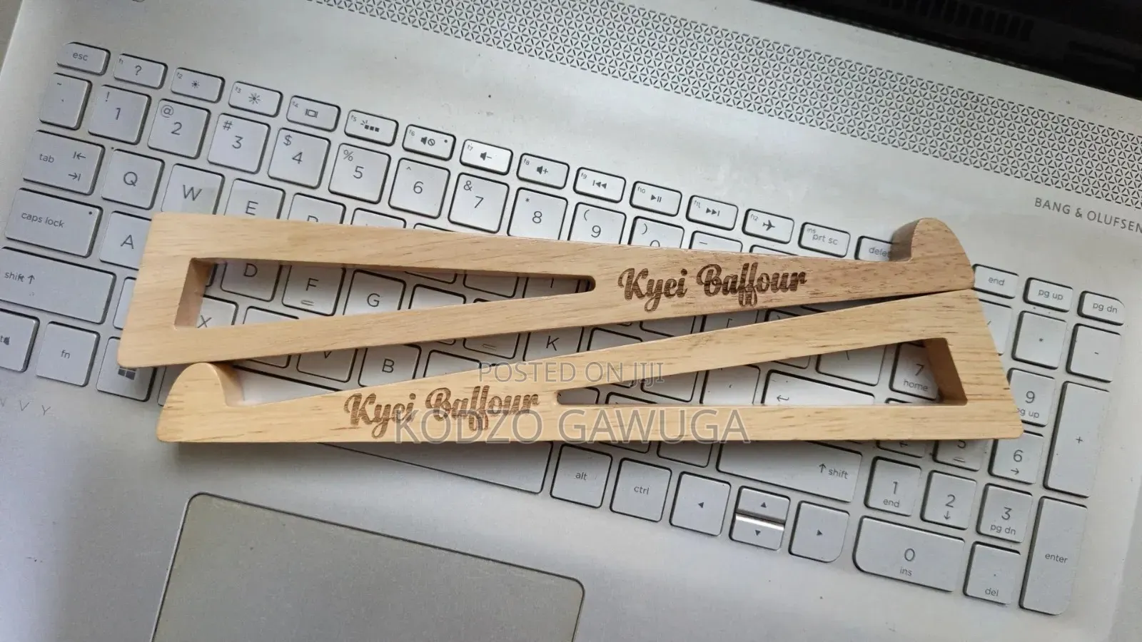 Wooden Laptop Stand (With Engraving of Your Name)
