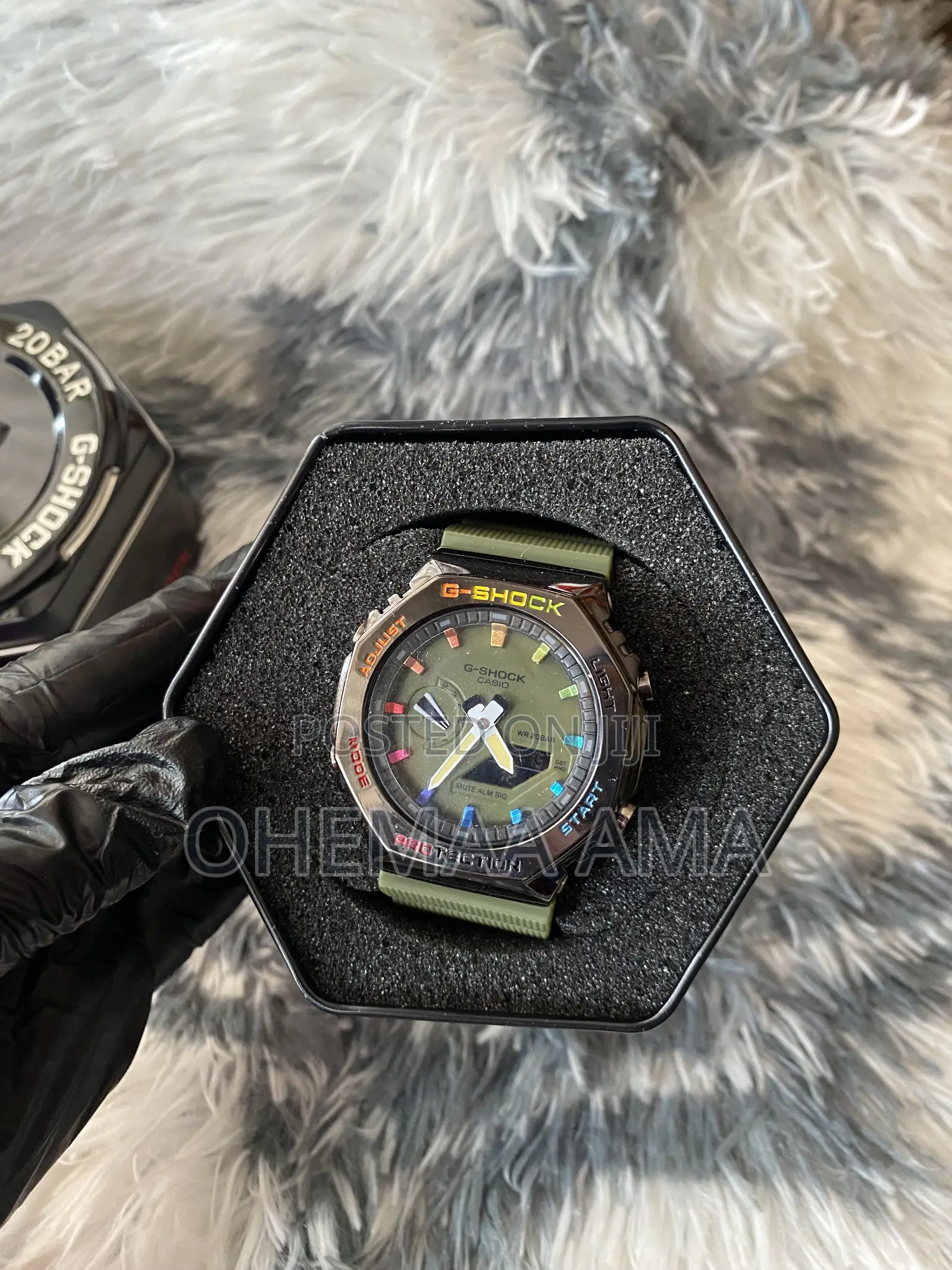 Green Strap G Shock Watch