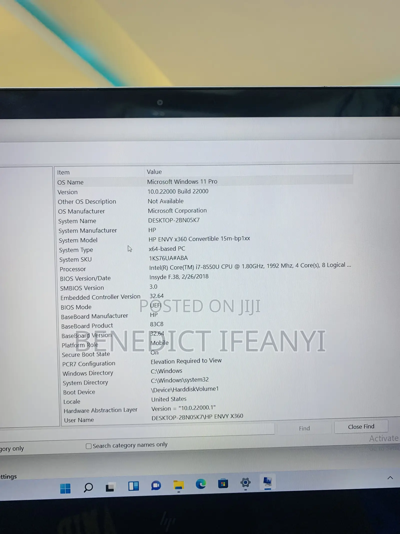 Laptop HP Envy 15-ep0xxx 16GB Intel Core i7 SSD 256GB