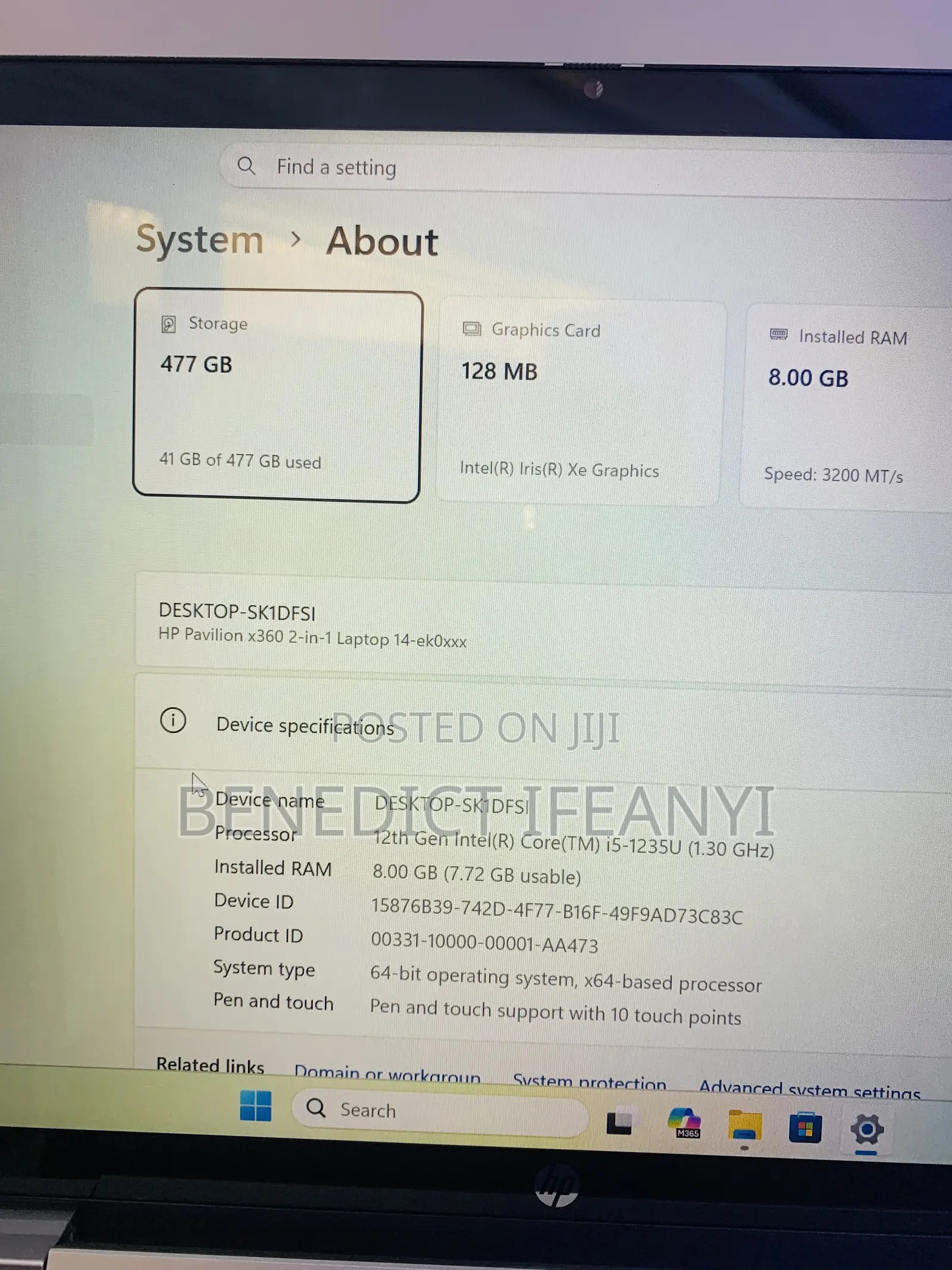 Laptop HP Pavilion 14 x360 2-in-1 8GB Intel Core i5 SSD 512GB
