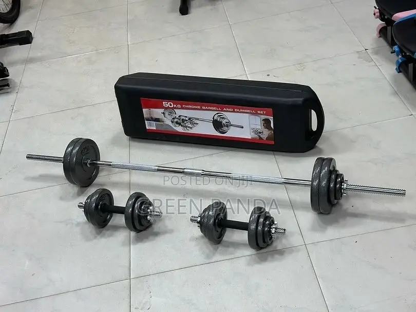 50KG Adjustable Dumbbell Barbell Set