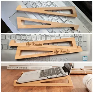 Wooden Laptop Stand (With Engraving of Your Name)
