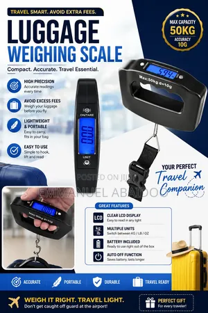 Digital Luggage Weighing Scale – Travel Smart!