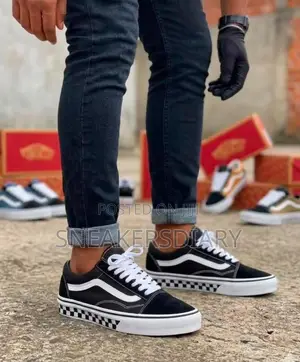 Old Skol Vans Checkered Board