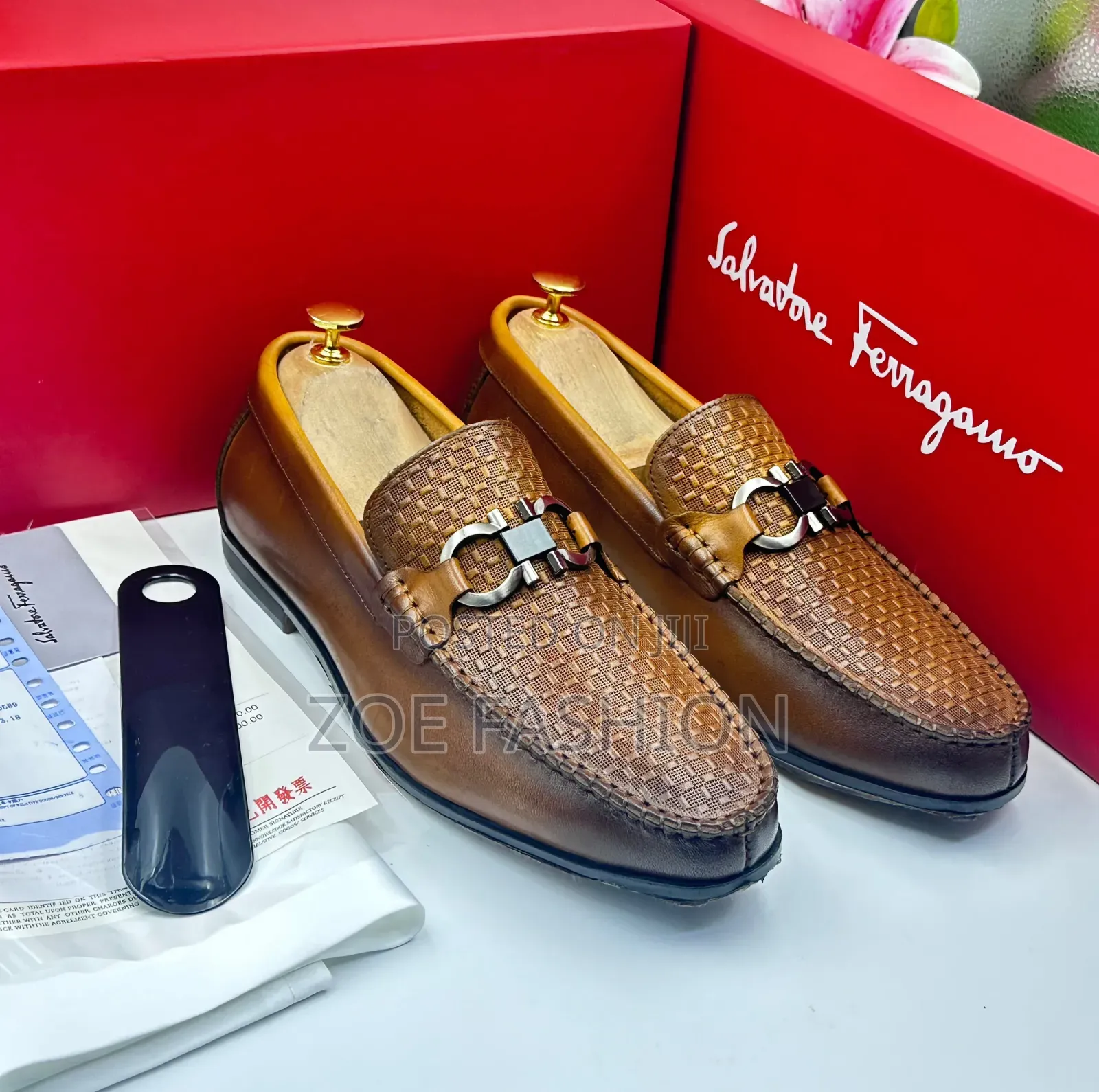 Men's Leather Loafers Shoe(Salvatore Ferragamer