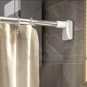 Adjustable Telescopic Curtain Rod – Strong & Durable
