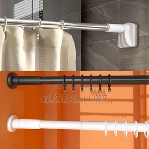 Adjustable Telescopic Curtain Rod – Strong & Durable