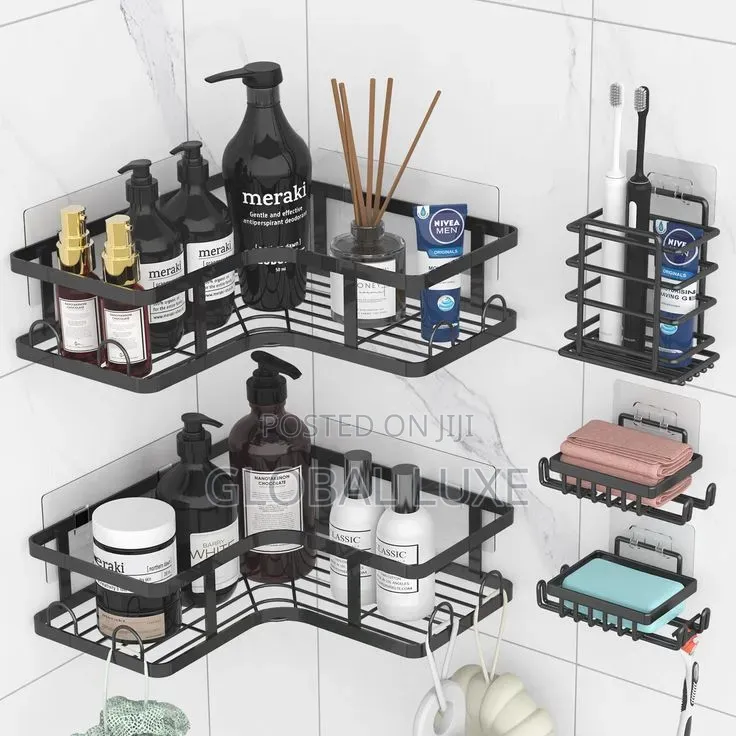 Bathroom Corner Shelves – Space-Saving Storage Rack