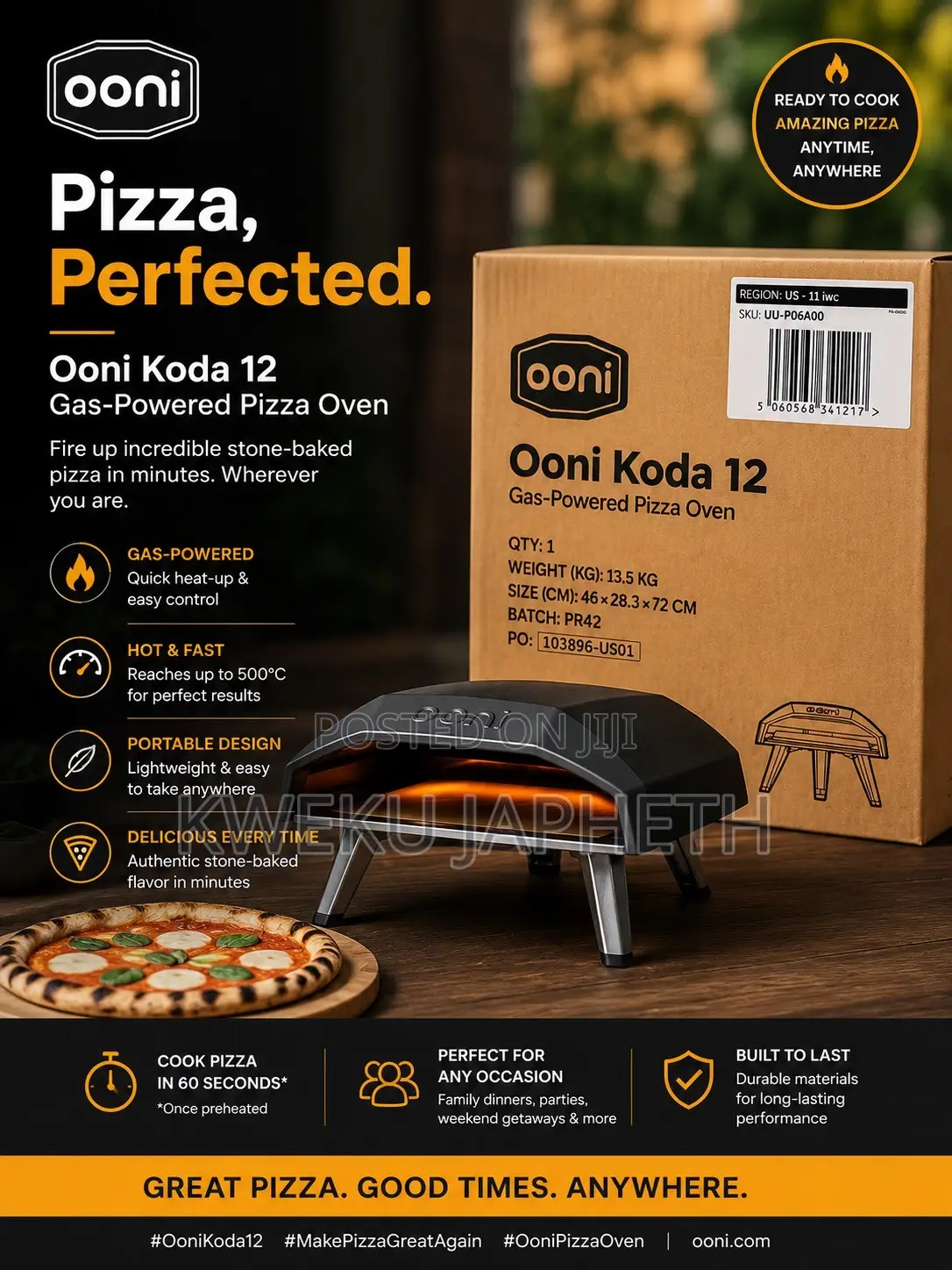 Ooni Koda 12 Gas Powered Pizza Oven