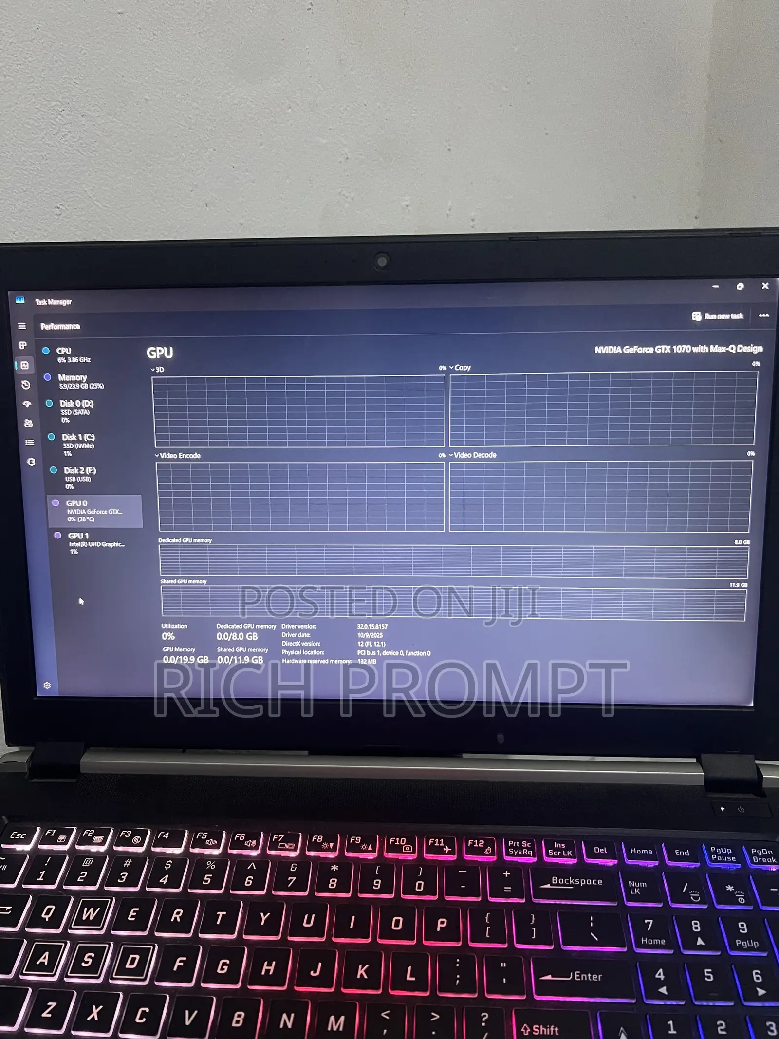 Laptop Sager NP8375 24GB Intel Core i7 SSD 1T