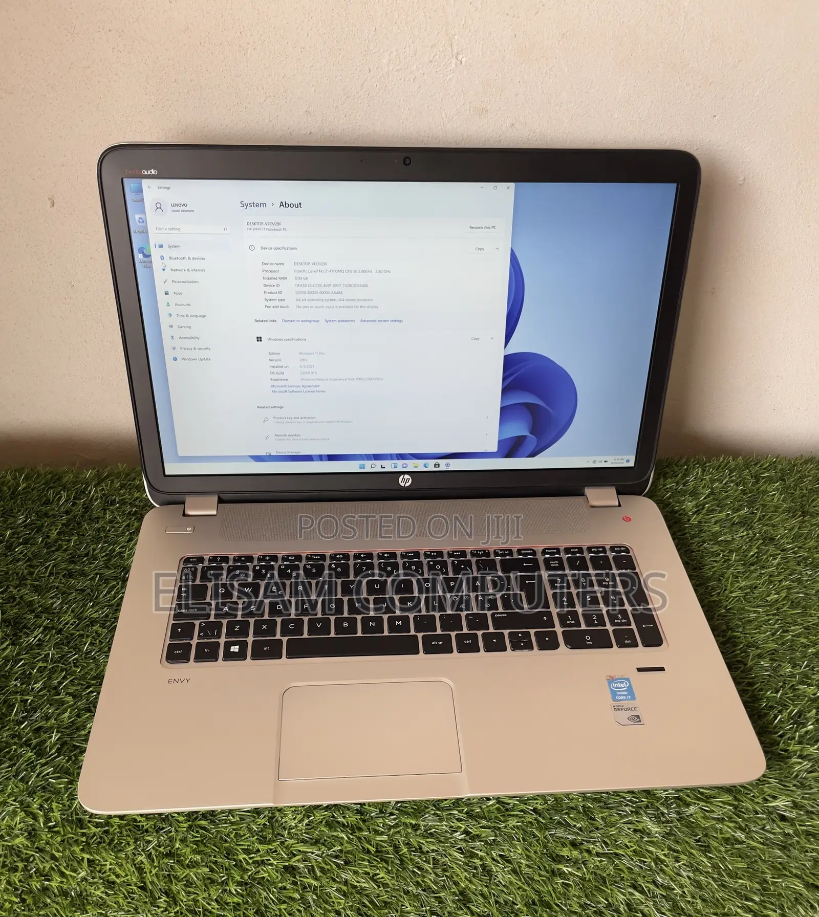 Laptop HP Envy 17 8GB Intel Core i7 HDD 1T