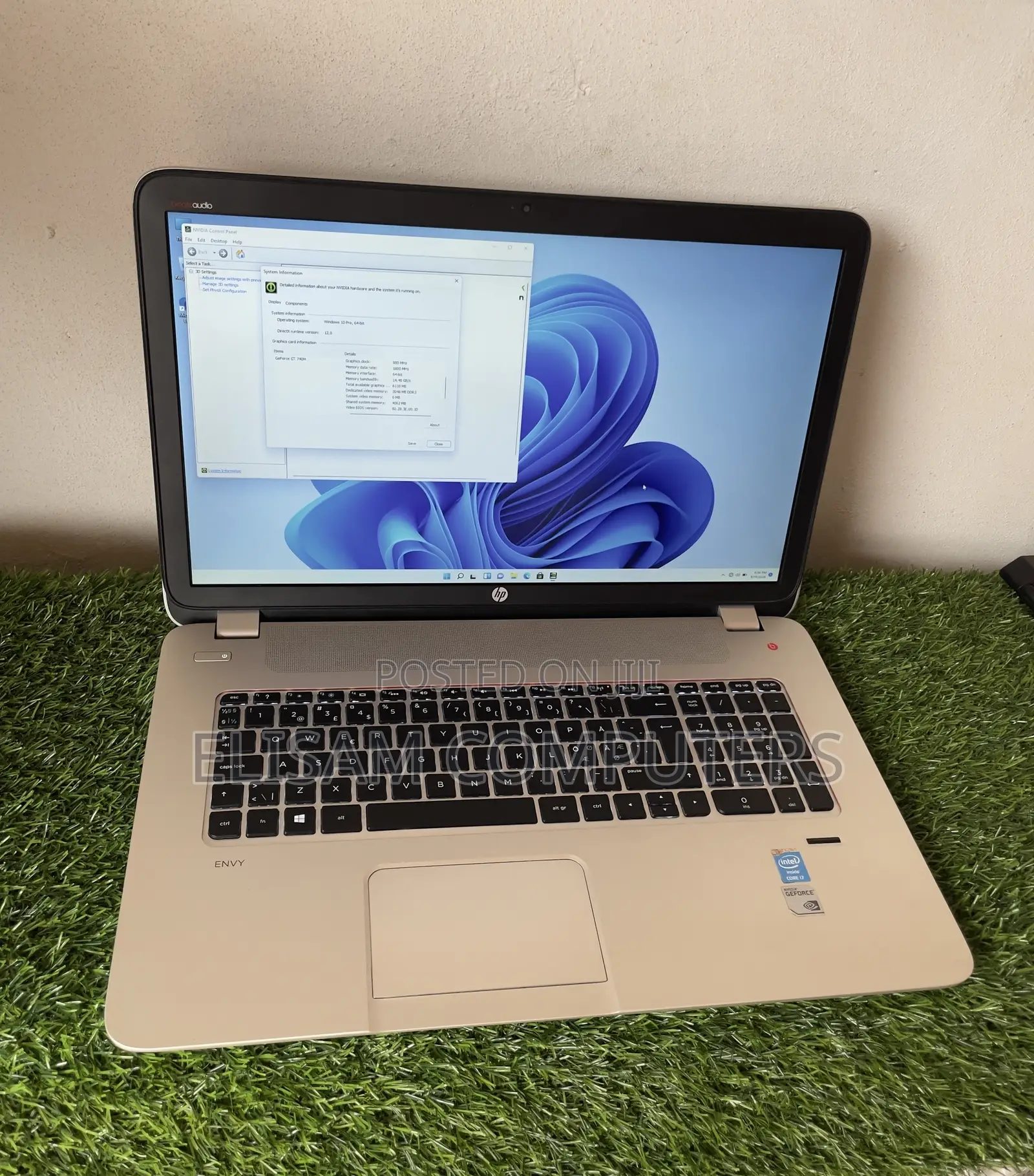 Laptop HP Envy 17 8GB Intel Core i7 HDD 1T