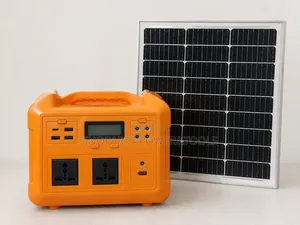 Fibon Solar Portable Power Station With Solar Panel. 500W AC 384Wh
