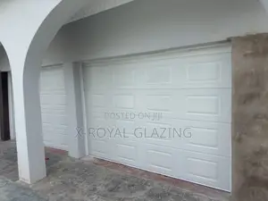 Double Face Remote Control White Garage Door Well Installed