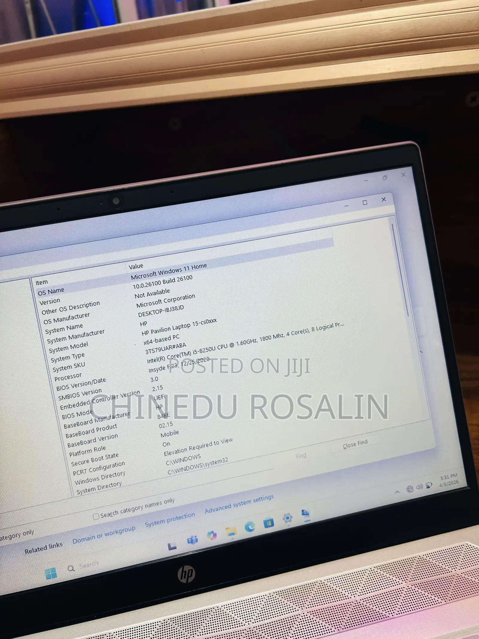 Laptop HP Pavilion 15 8GB Intel Core i5 SSD 256GB