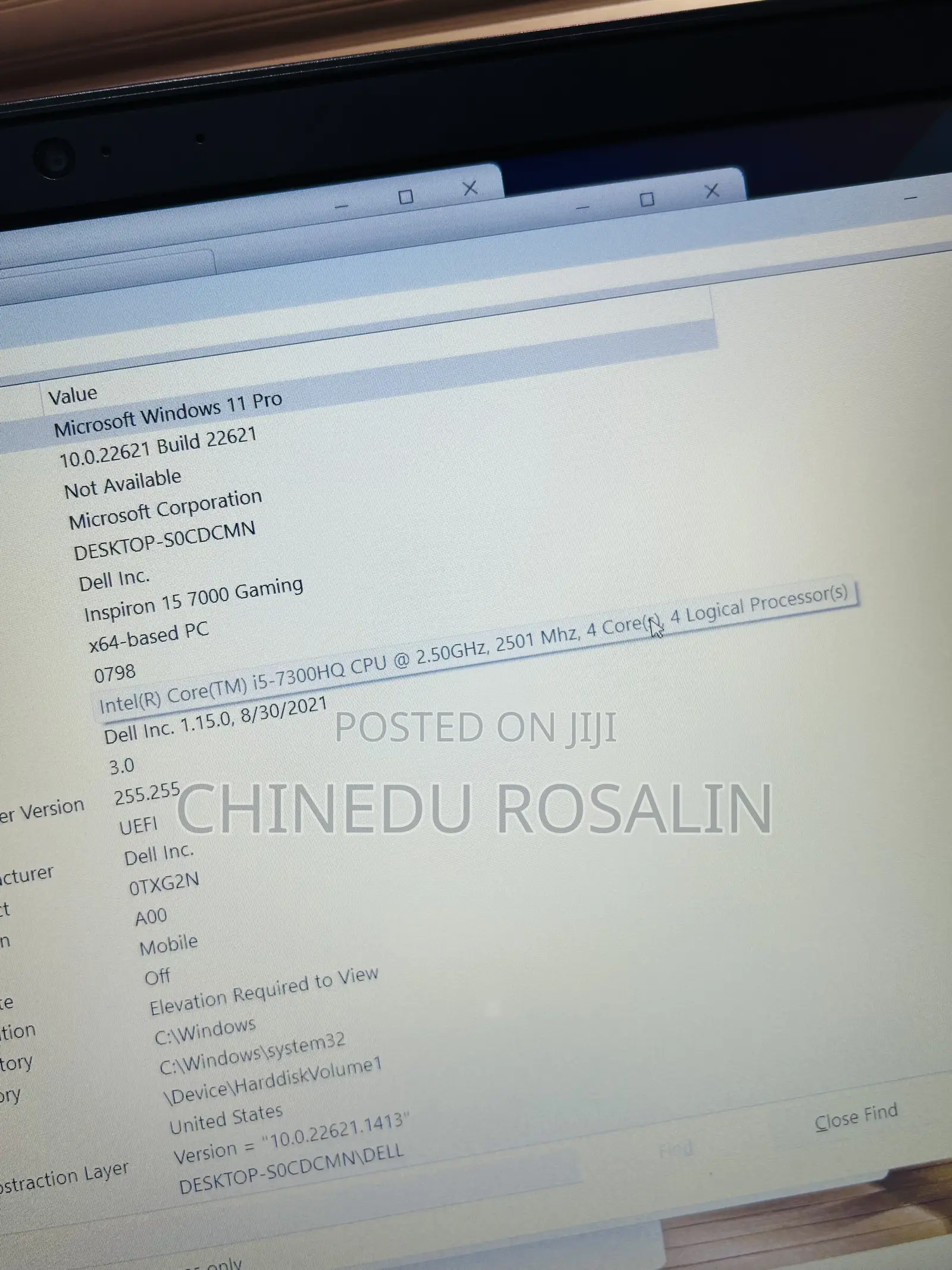 Laptop Dell Inspiron 15 7000 16GB Intel Core i5 SSD 1T