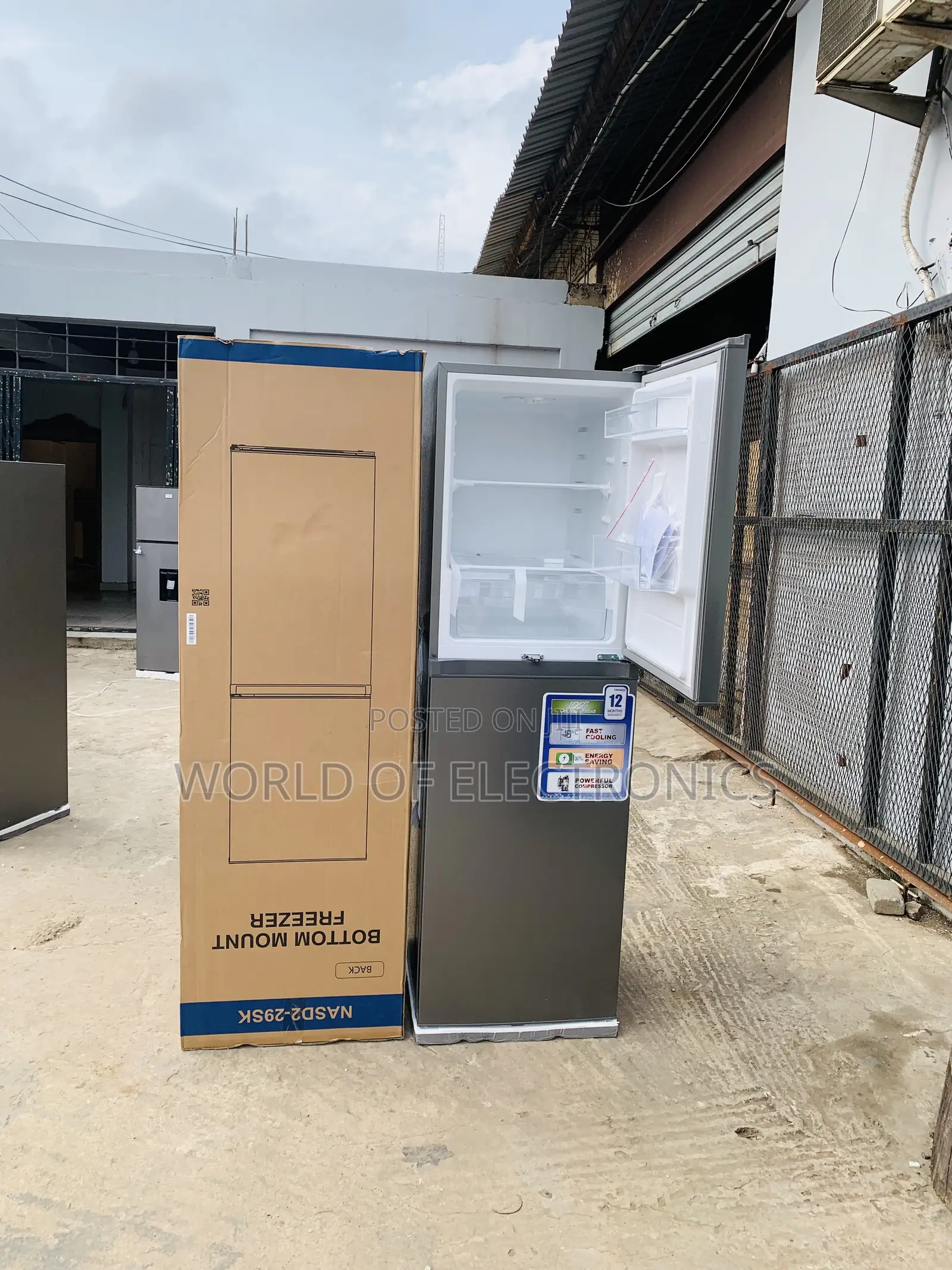 Text Us for Nasco 251 LTRS Double Door Bottom Mount Fridge( NASD2-29SK