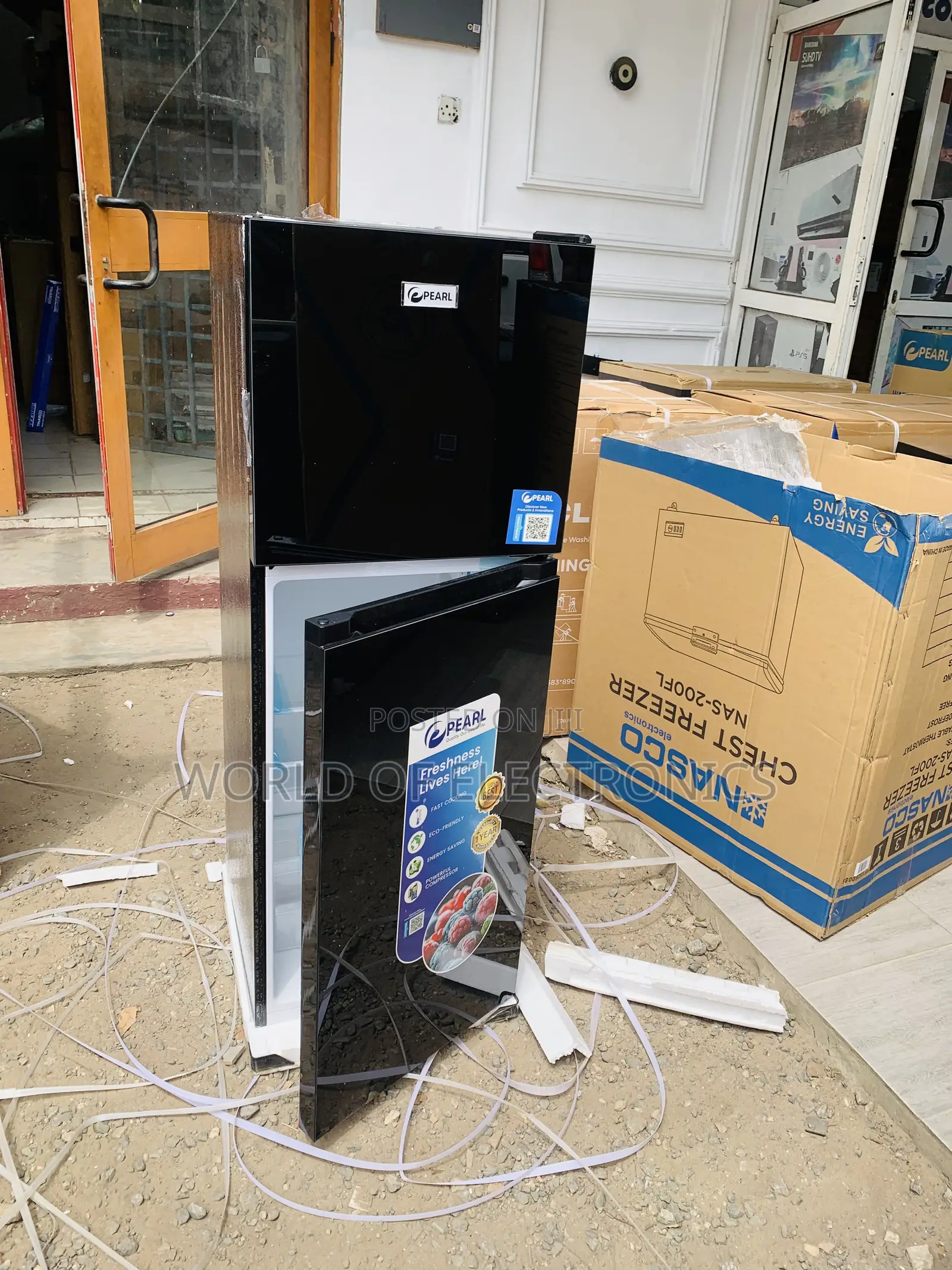 Shop the New Pearl 138L Double Door Refrigerator - PF-217T-2B