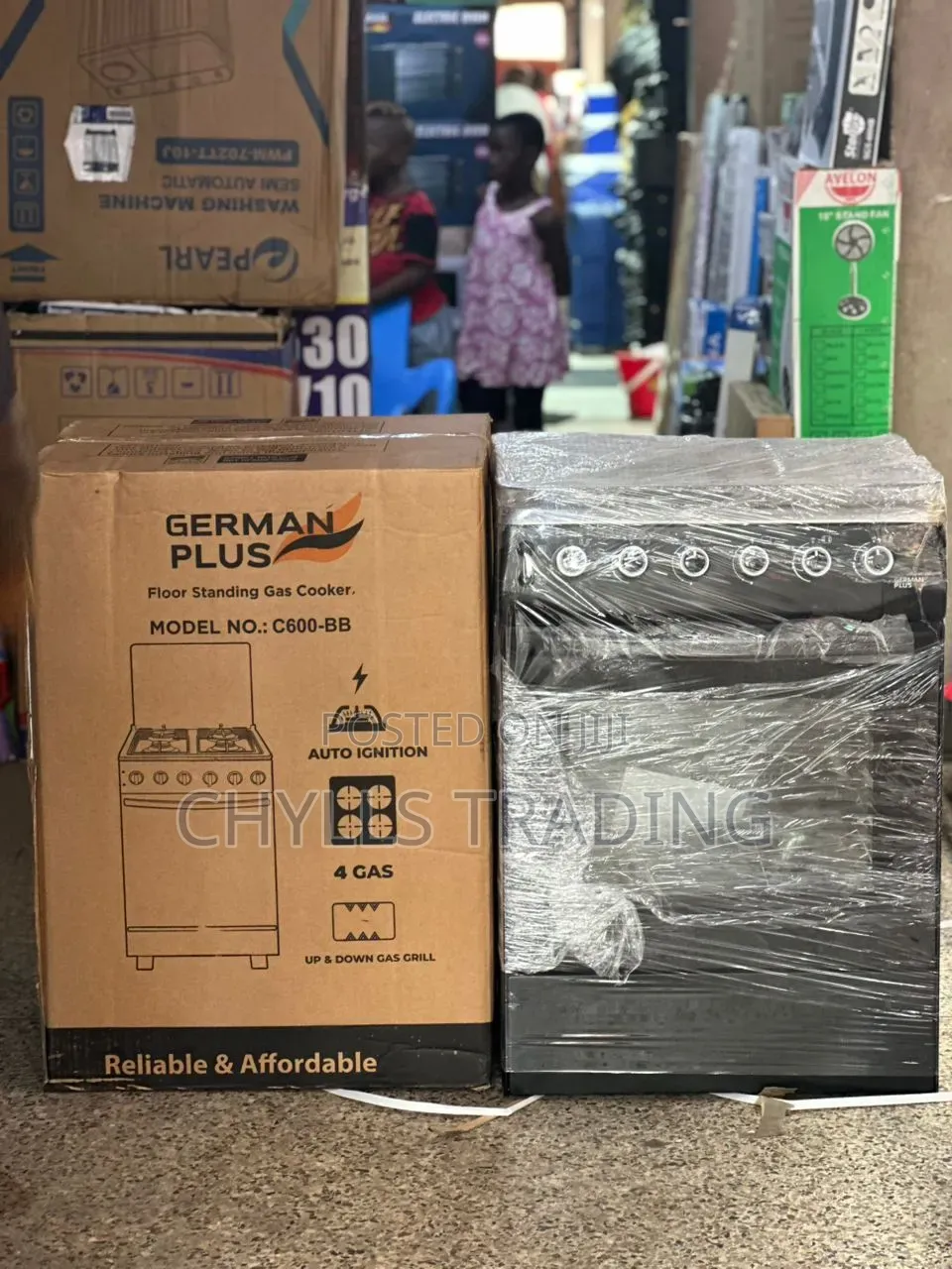 German Plus 50×50 Gas Cooker With Oven