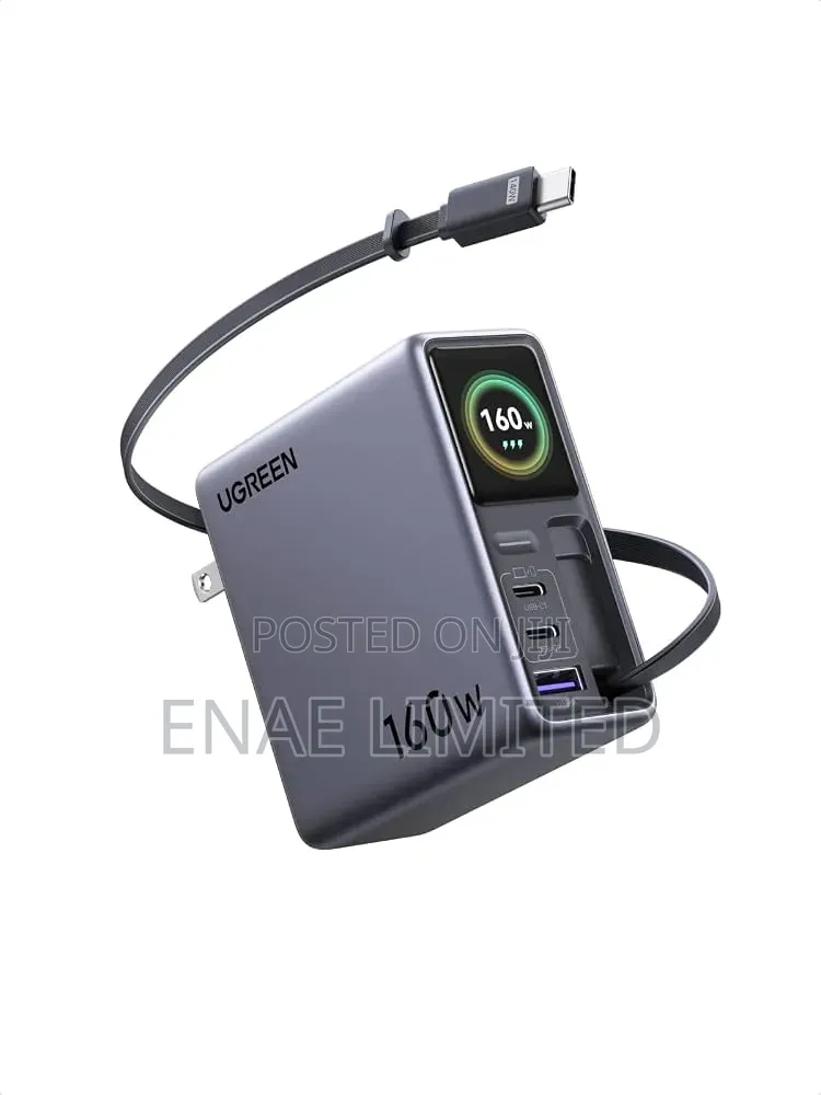 Ugreen Nexode Pro 160w Charger With Retractable Cable