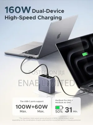 Ugreen Nexode Pro 160w Charger With Retractable Cable