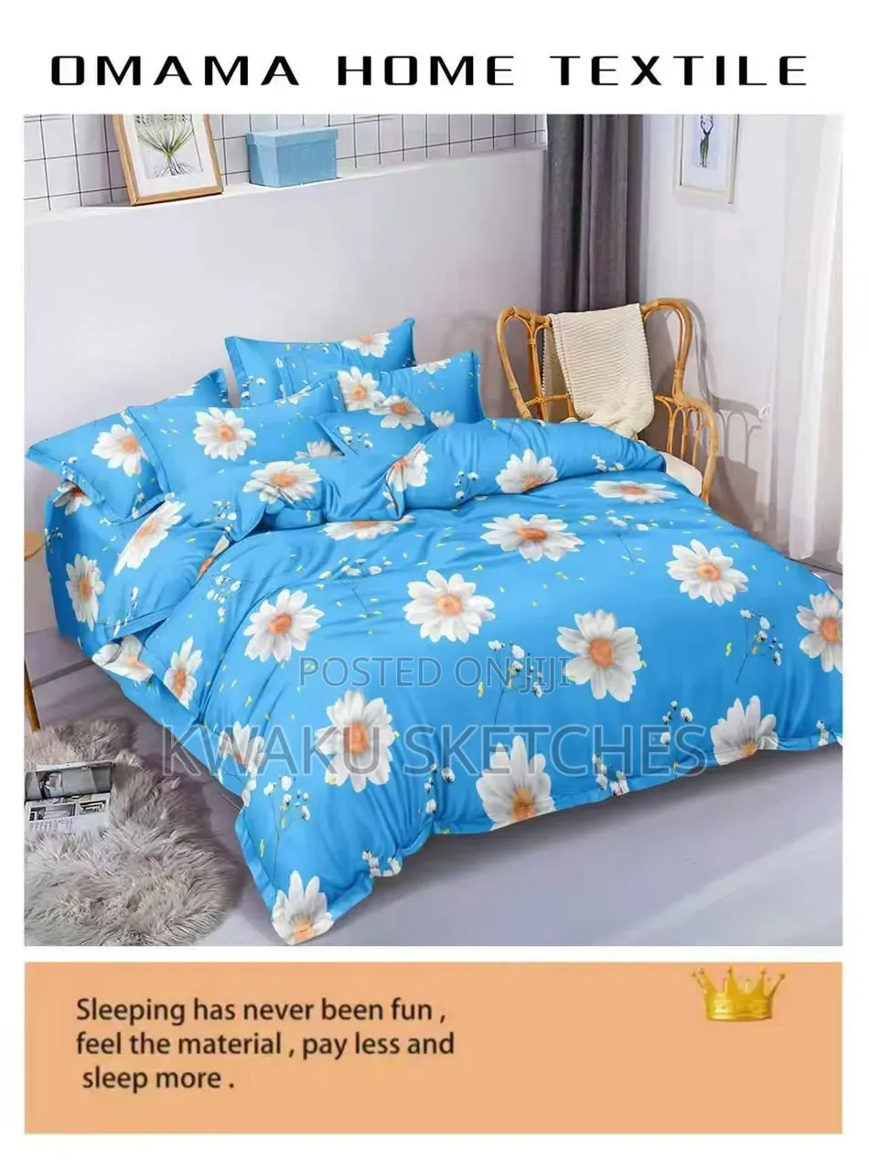 3 Pieces Sheet Set : 1 Bedsheet + 3 Pillow Cases Set