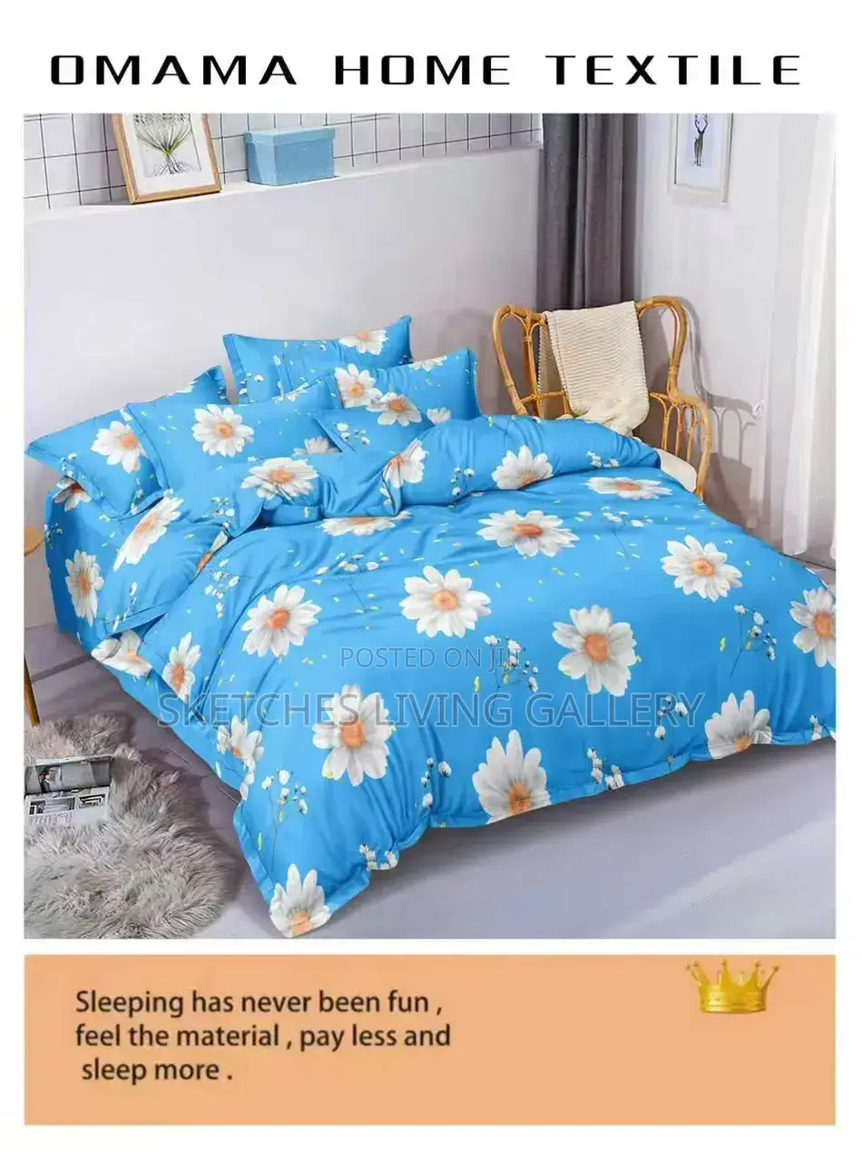 3 Pieces Sheet Set : 1 Bedsheet + 3 Pillow Cases Set