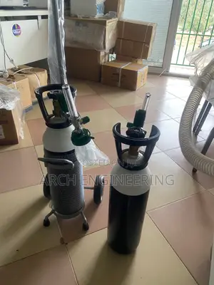 Complete Medical Oxygen Cylinder With Trolley (Free Flowmeter)