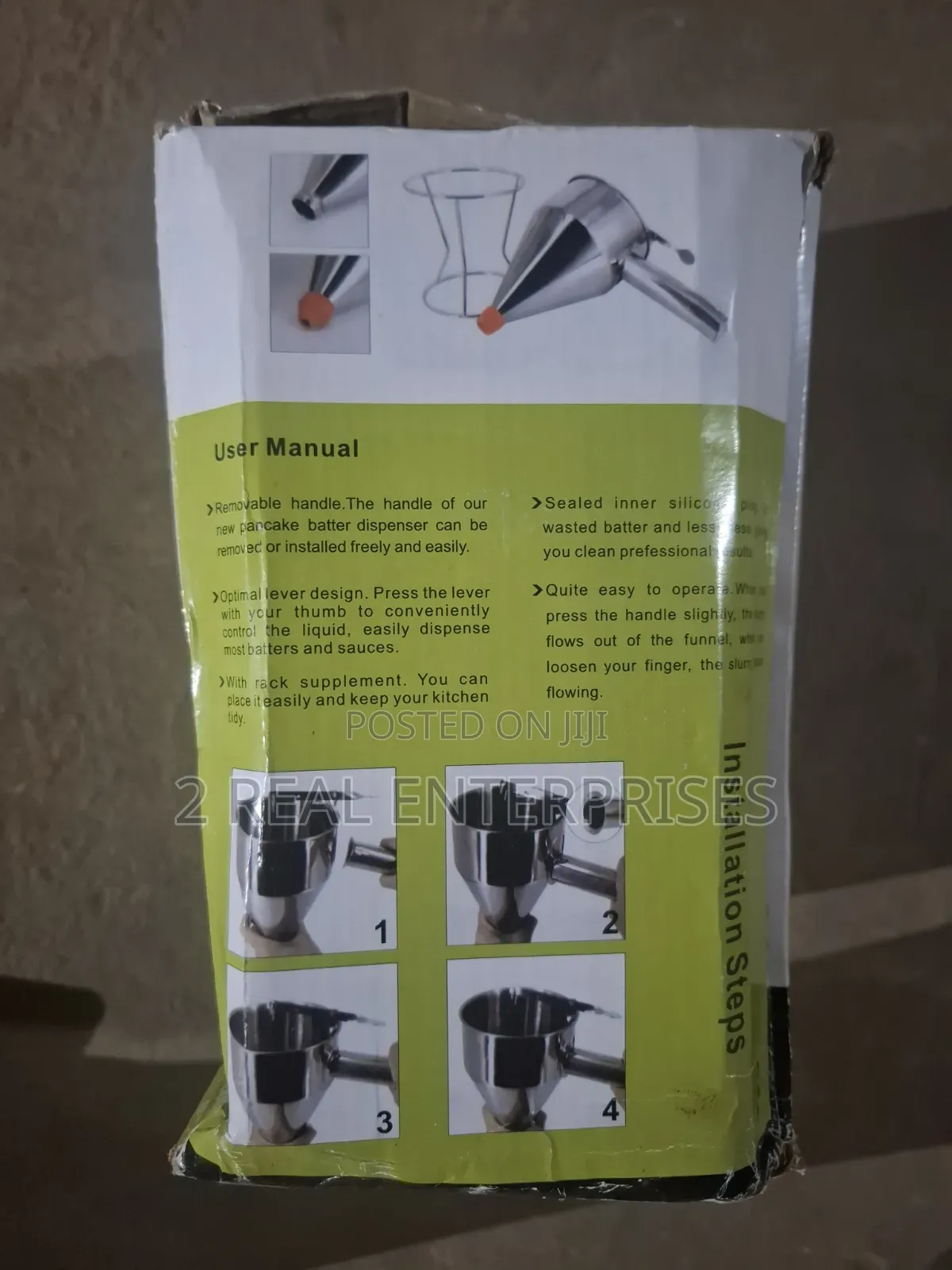 Multi-Function Steel Conical Piston Funnel Batter Separator 1.2L