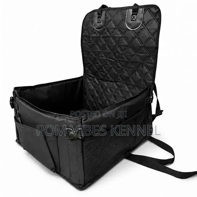 This Relaxdays Black Foldable Dog Car Seat for Small Pets Up to 8 Kg