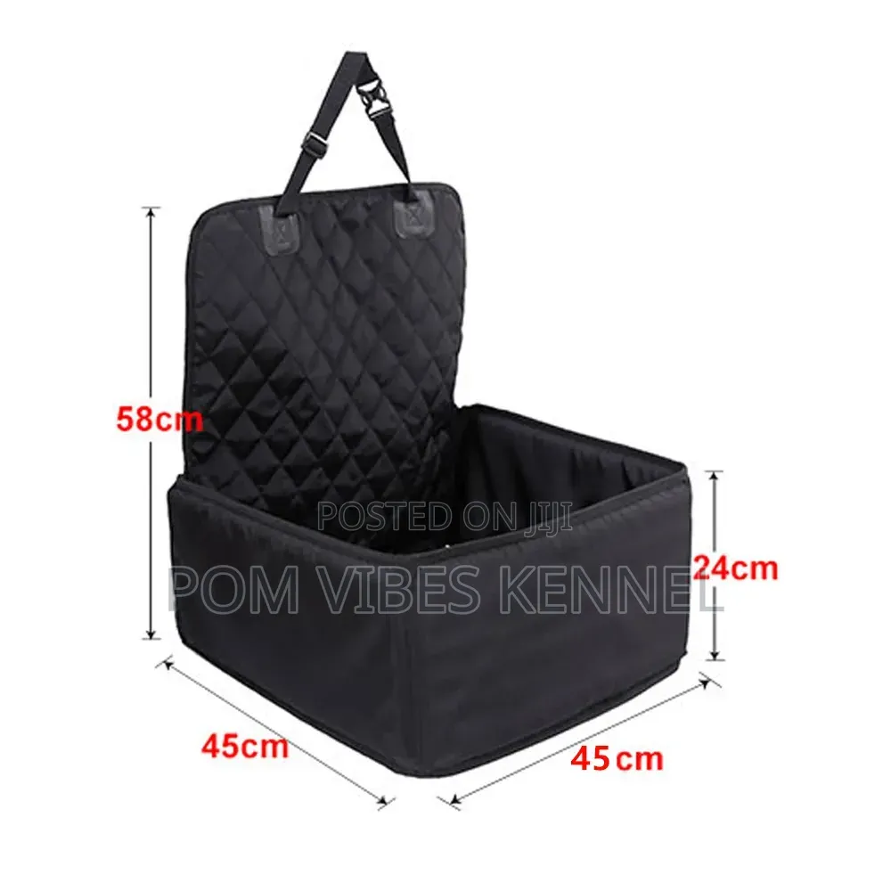 This Relaxdays Black Foldable Dog Car Seat for Small Pets Up to 8 Kg