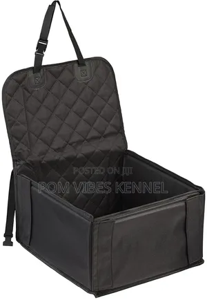 This Relaxdays Black Foldable Dog Car Seat for Small Pets Up to 8 Kg