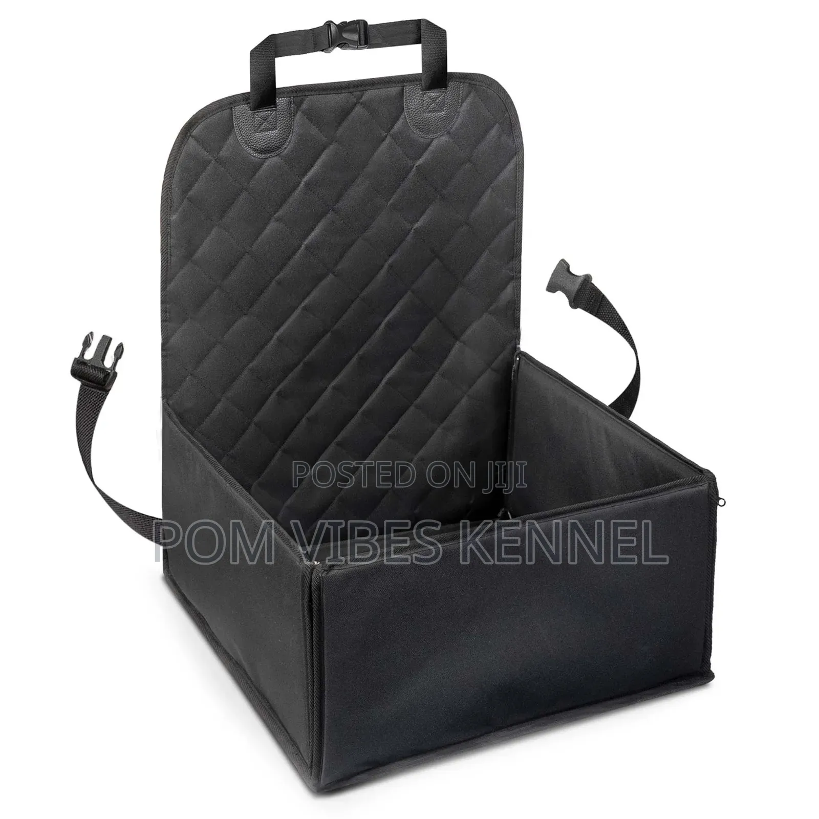 This Relaxdays Black Foldable Dog Car Seat for Small Pets Up to 8 Kg