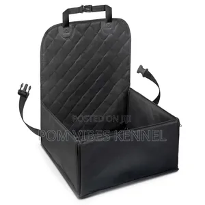 This Relaxdays Black Foldable Dog Car Seat for Small Pets Up to 8 Kg