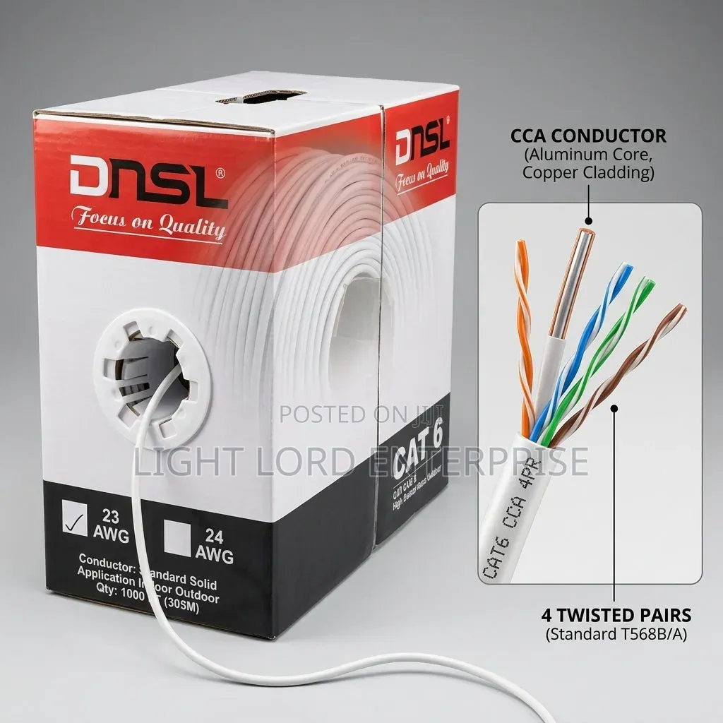 PVC Cable Cut6 by 4paires
