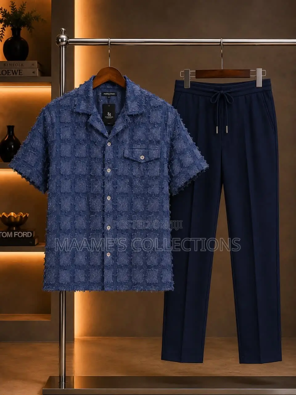Men's Stylish 2-Piece Set - Top and Down Set
