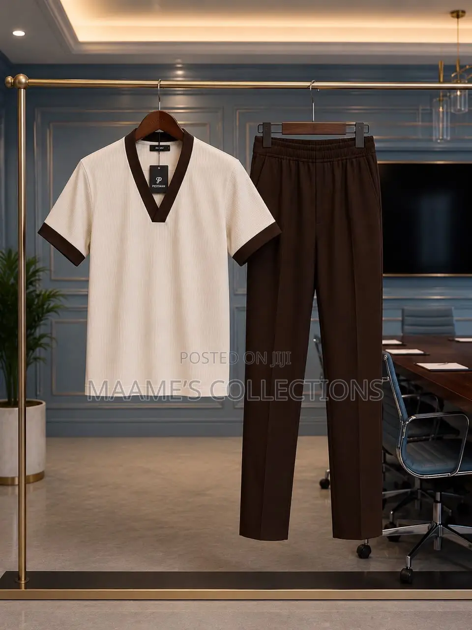 Men's Stylish 2-Piece Set - Top and Down Set