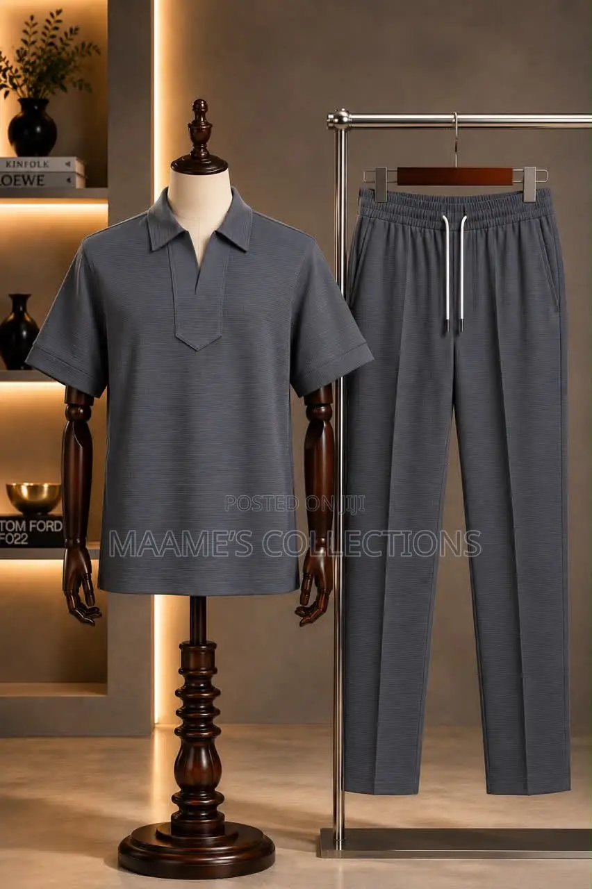 Men's Stylish 2-Piece Set - Top and Down Set